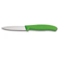 VICTORINOX PARING KNIFE POINTED TIP STRAIGHT BLADE 8cm - GREEN
