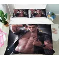 3D Strong Man 420 CG Anime Bed Pillowcases Quilt Cover Set Bedding Set 3D Duvet cover Pillowcases