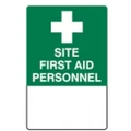 New Brady Emergency Information Site First Aid Personnel Sign - White/Green