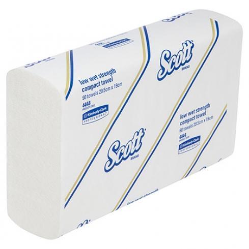 New Scott Low Wet Strength Compact Towel - White Carton (24 Packs)