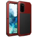Metal Shockproof Aluminum HEAVY DUTY Case Cover - For Samsung Galaxy S20 / Red