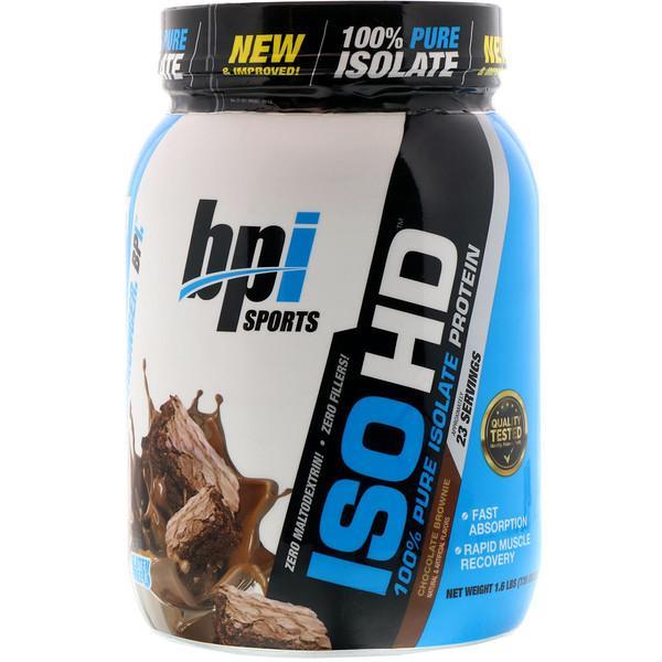 BPI Sports ISO HD 100% Pure Isolate Protein WPI Powder - Chocolate Brownie (736g)