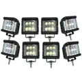 Elinz 8x 60W LED Driving WorkLight Flood Spot Beam CREE 12V 24V Lamp Light 4x4 Offroad