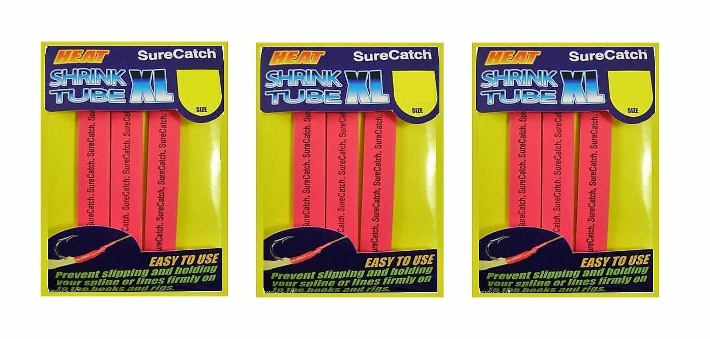 3 Pack - Fishing 7mm Heat Shrink Tubing - Red