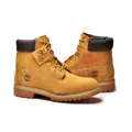 Timberland Womens Premium 6"" Waterproof Leather Boots Shoes - Wheat Nubuck - US 7