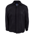 DANIEL HECHTER EURO Melton Jacket Wool Blend Coat Full Zip Lined Blazer B3RZEURO - Black - M