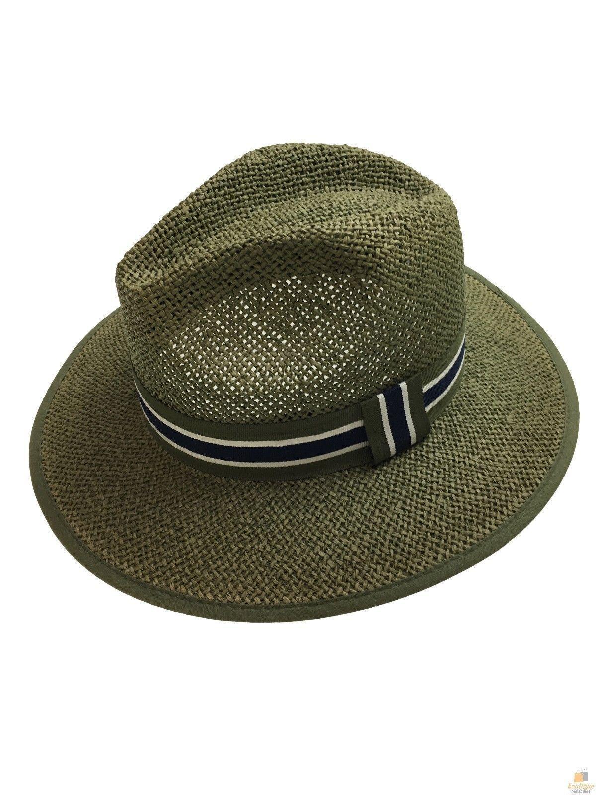 Natural Paper Panama Hat Fedora Summer Wide Brim Hat Sun Protection BR233 Sturdy - Medium (57cm)