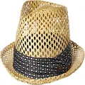 Goorin Brothers Straw Hat Light Sturdy Vented Trilby Sun Summer Fedora - Natural - L