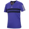 Adidas Boy's Andy Murray Barricade T-Shirt Purple V-Neck Tee Sports Athletic - 7-8y