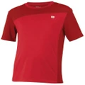 Wilson's B ProStaff Boys Crew T-Shirt Top Tennis Kids Childrens - Red - S