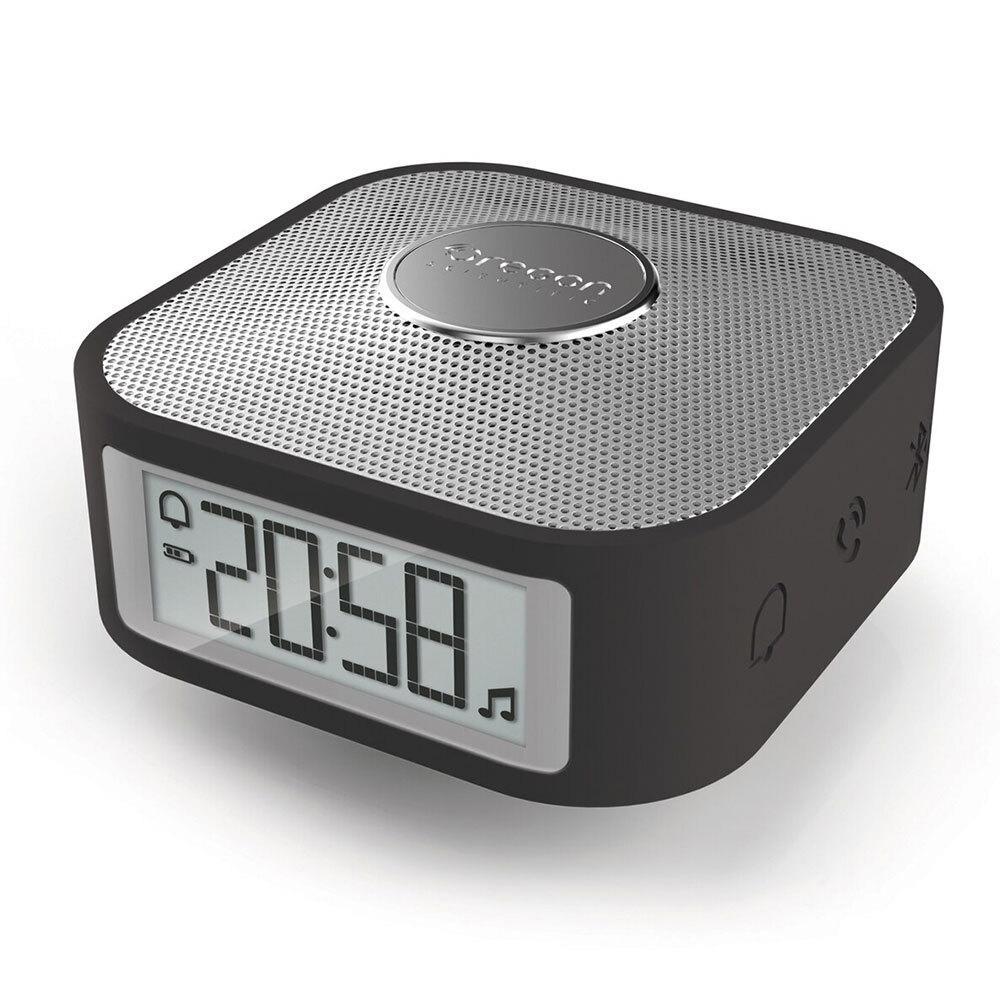 Oregon Scientific 8.5cm Smart Square Bluetooth Alarm/Speaker Clock w/Mic Black