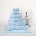 100% Combed Cotton 7 Pieces Bath Towel Set Baby Blue