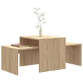Coffee Table Set Sonoma Oak 100x48x40 cm Engineered Wood vidaXL