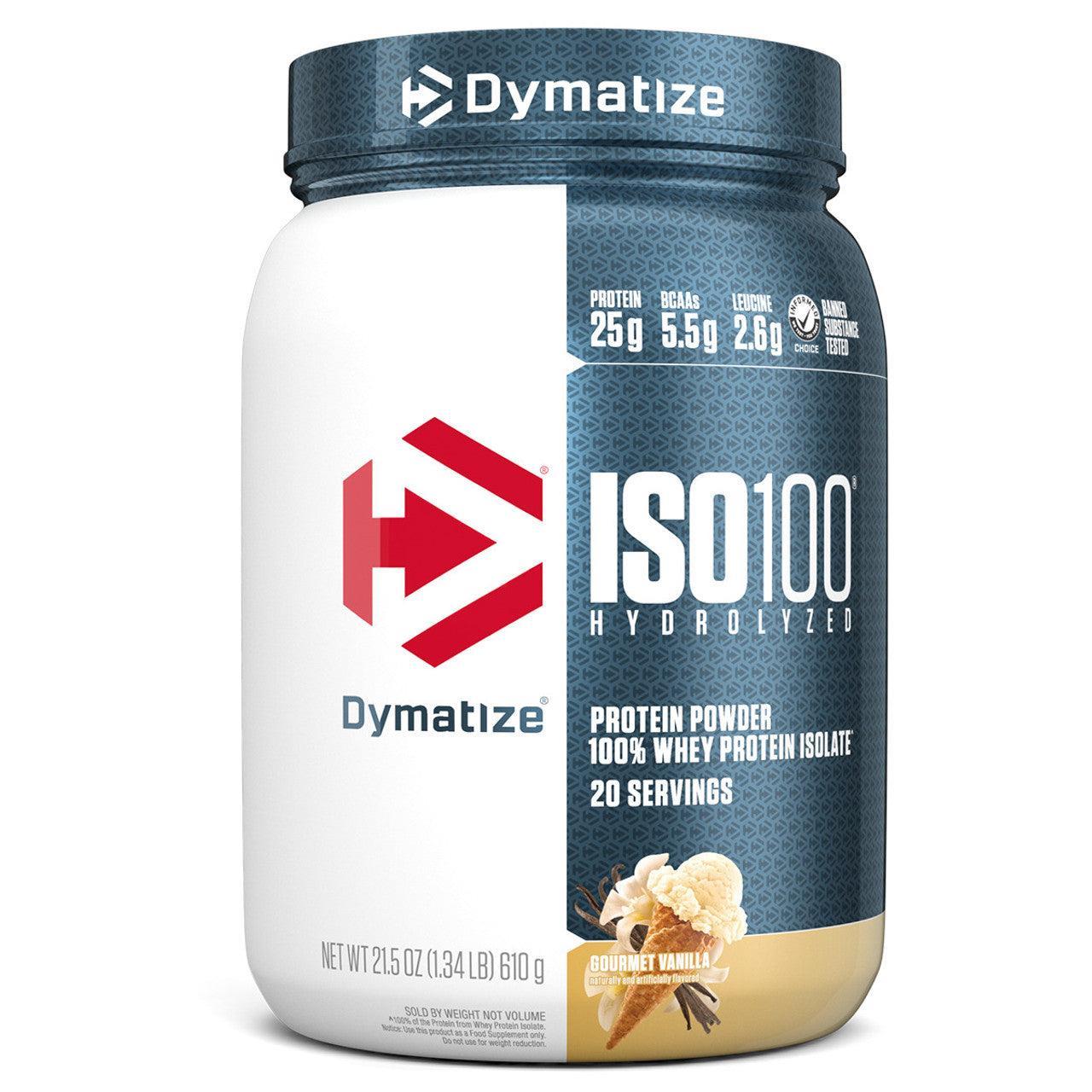Dymatize Nutrition, ISO 100 Hydrolyzed 100% Whey Protein Isolate Powder, ISO100 Gourmet Vanilla (20 Serves)