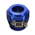2PCS AN6 15mm Car Hose End Finish Fuel Oil Water Pipe Clamp Clip BLUE COLOR