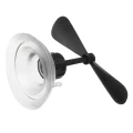 5 Pcs Universal Motorcycle Rubber Helmet Fan Style Decorate Accessories Suction Cup Propellers BLACK COLOUR