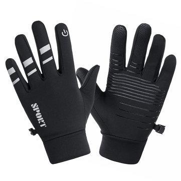 Winter Skiing Gloves Touch Screen Waterproof Snow Motorcycle Warm Men Women BLACK COLOUR XL SIZE