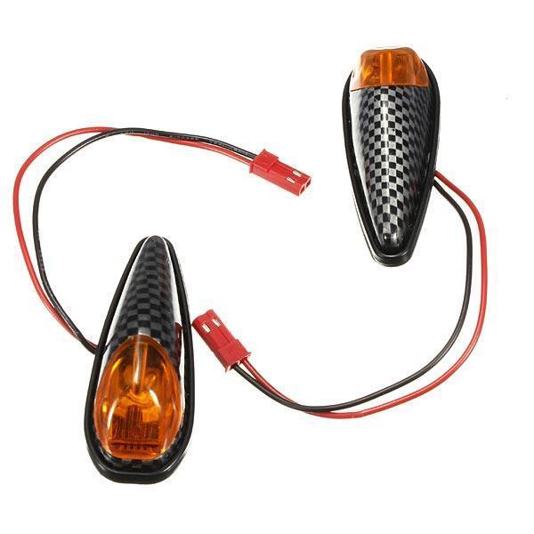 2x LED Universal Motorcycle Turn Signal Light Indicators Lamp Amber