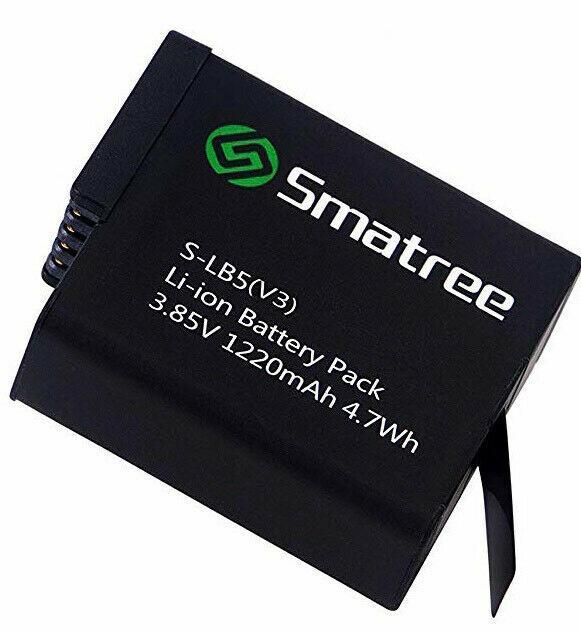 Smatree Battery (1-Pack) for Gopro Hero 7/6/5 Black/Hero2018 (Compatible with all newest firmware)