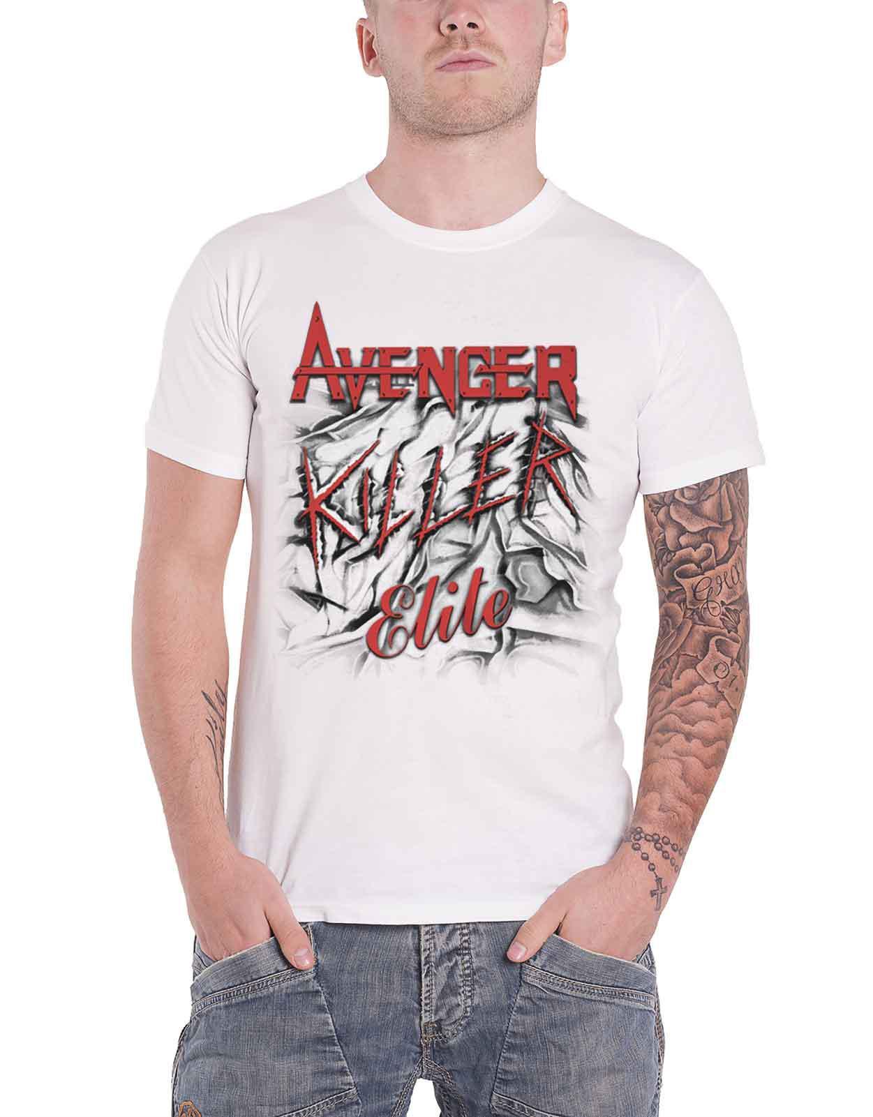 Avenger T Shirt Killer Elite Album Cover Band Logo new Official Mens White