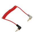 TRS Male to TRRS Male Microphone 3.5mm Replacement Coiled Patch Cable for Rode SC7, iOS, VideoMic Go, Video Micro