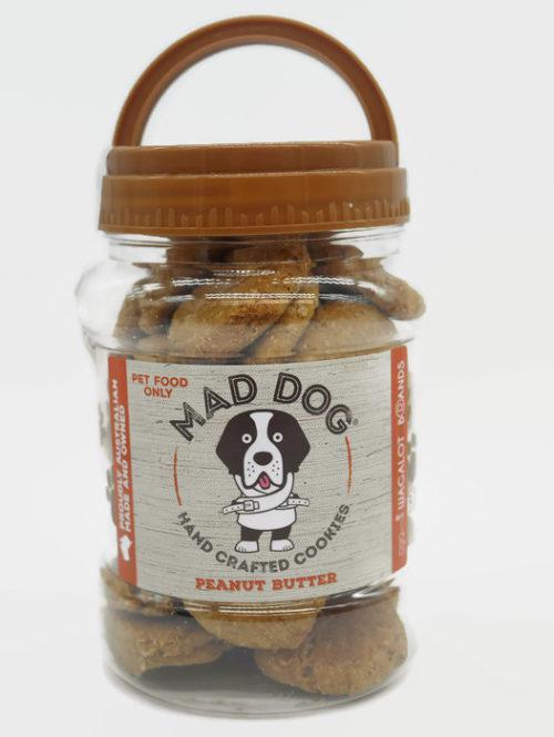 Peanut Butter Mad Dog Handcrafted Cookies 350 gram in a Jar by Wagalot
