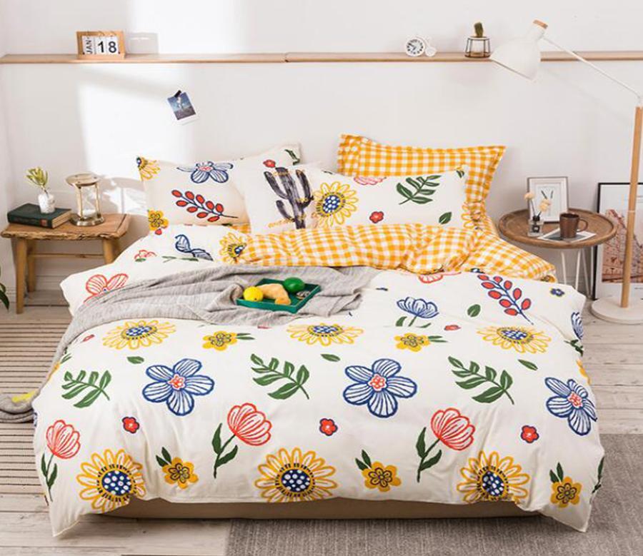 3D Colored Flowers 13009 Quilt Cover Set Bedding Set Pillowcases 3D Duvet cover