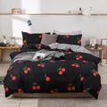 3D Black Cherry 13008 Quilt Cover Set Bedding Set Pillowcases 3D Duvet cover