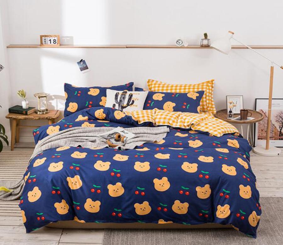 3D Bear Cherry 13012 Quilt Cover Set Bedding Set Pillowcases 3D Duvet cover
