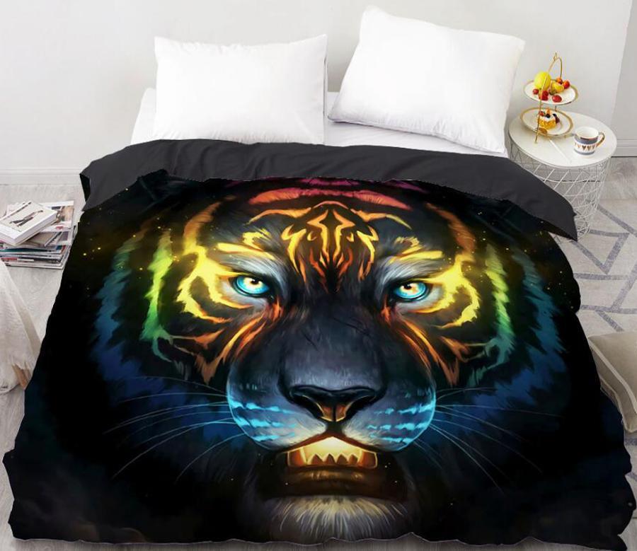 3D Tiger Face 8860 Quilt Cover Set Bedding Set Pillowcases 3D Duvet cover