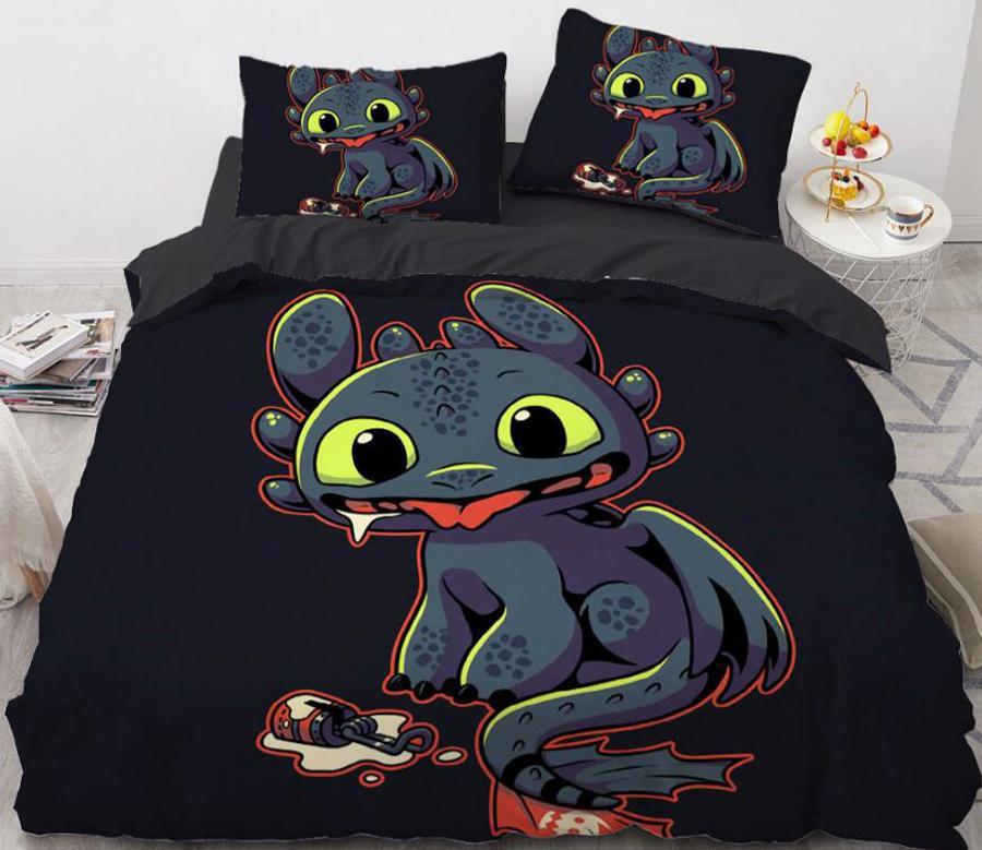 3D Cartoons Little Monster 8837 Quilt Cover Set Bedding Set Pillowcases 3D Duvet cover