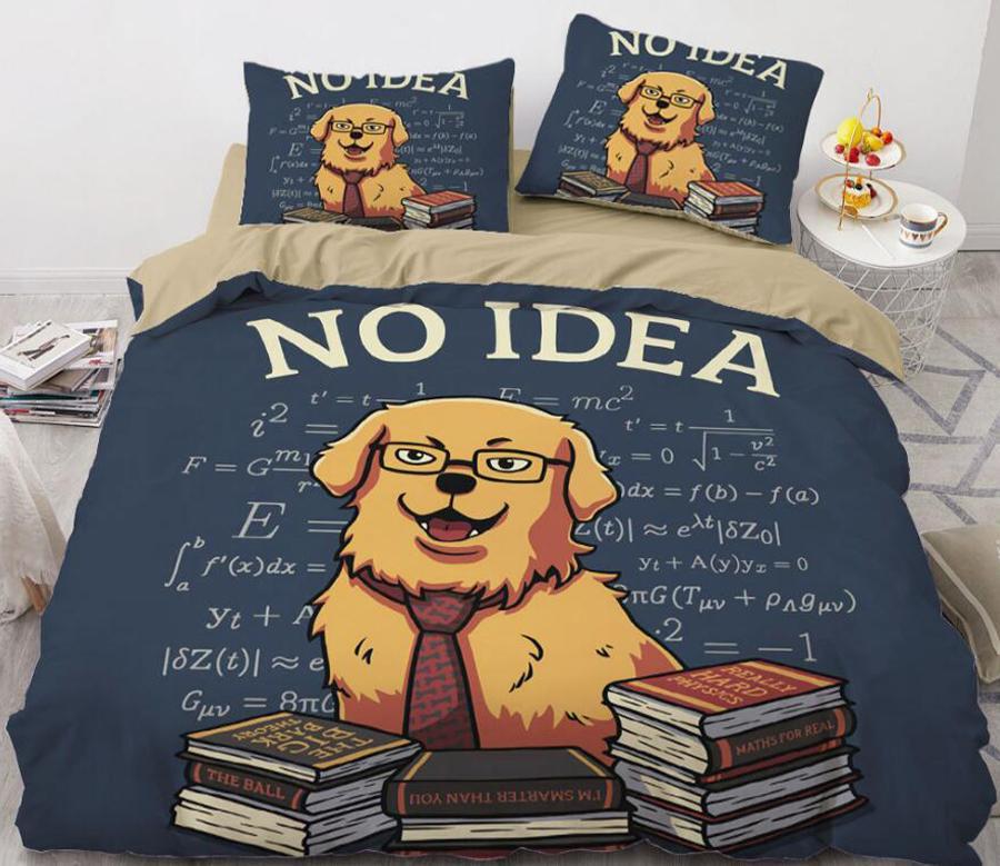 3D Dog Book 8841 Quilt Cover Set Bedding Set Pillowcases 3D Duvet cover