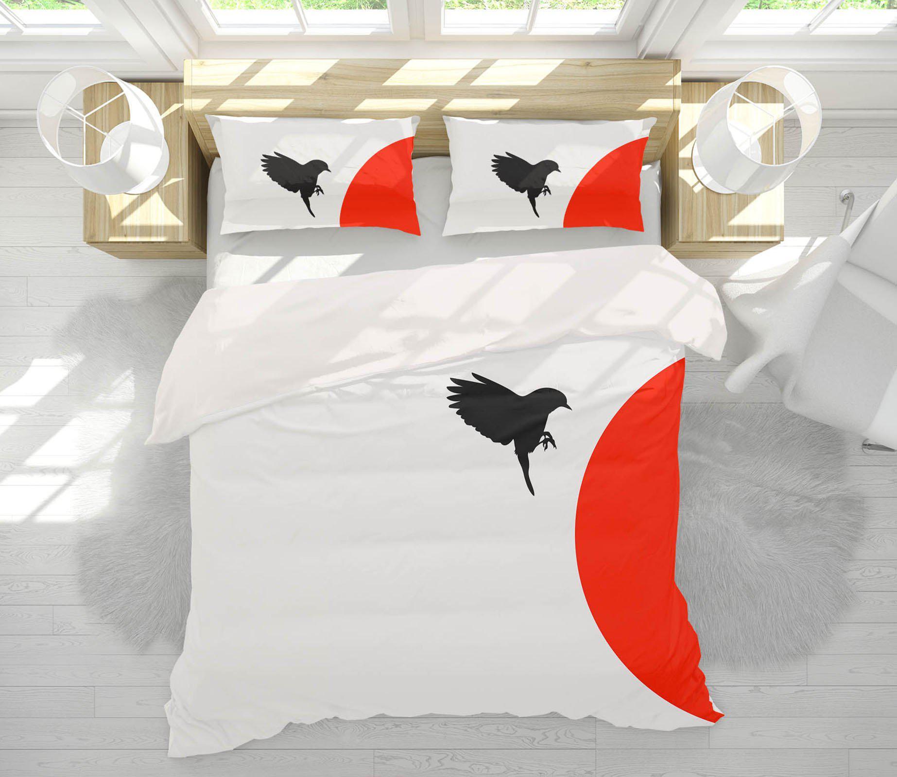 3D Sun Bird Flying 128 Boris Draschoff Bedding Quilt Cover Set Bedding Set Pillowcases 3D Duvet cover