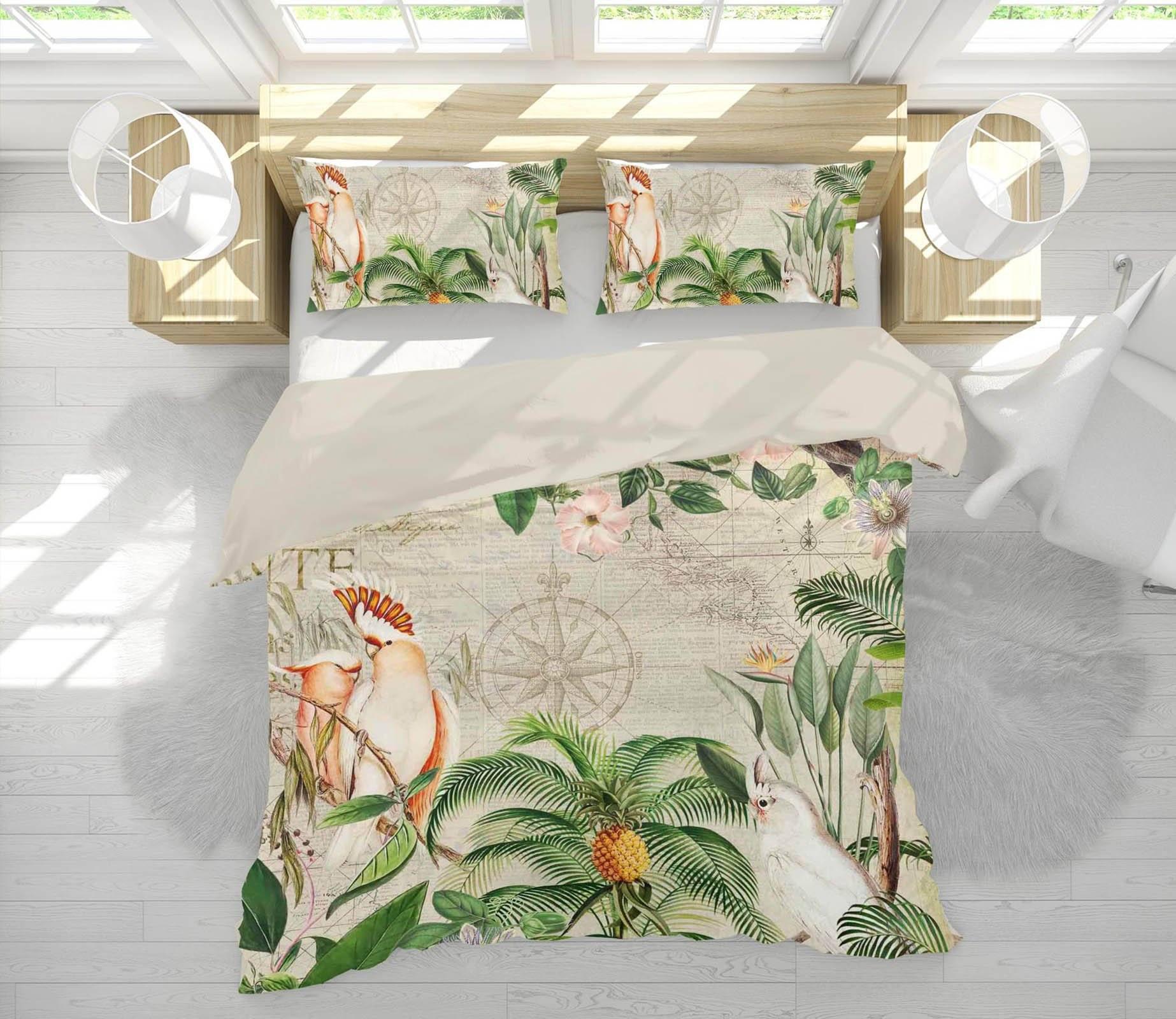 3D Branch Parrot 2144 Andrea haase Bedding Quilt Cover Set Bedding Set Pillowcases 3D Duvet cover