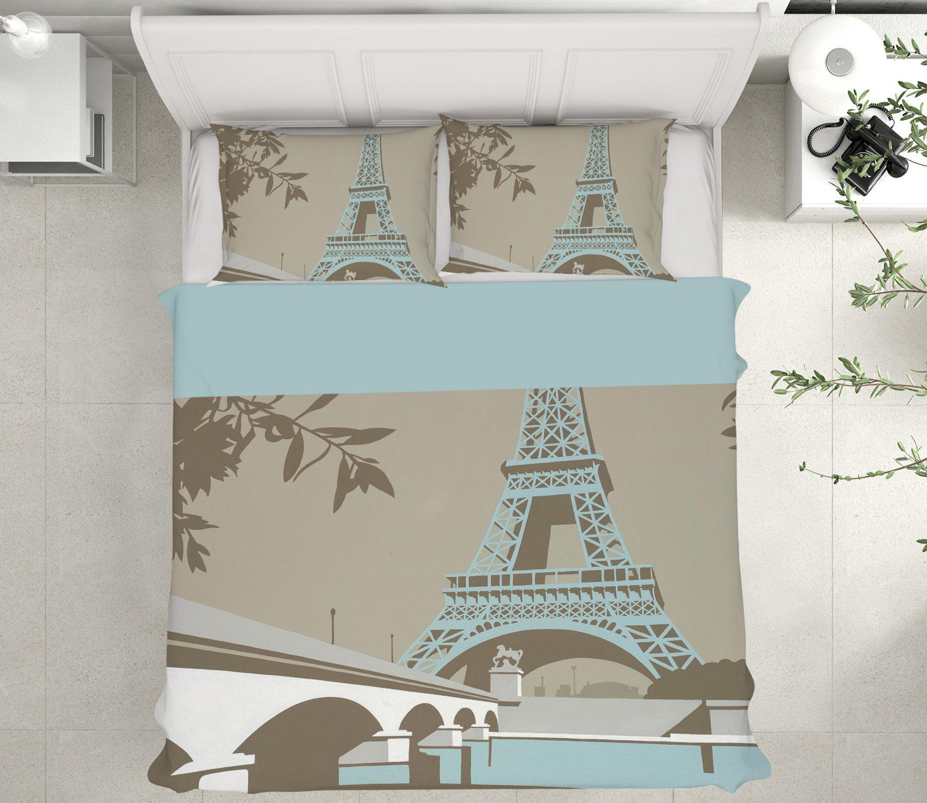 3D Paris 2036 Steve Read Bedding Quilt Cover Set Bedding Set Pillowcases 3D Duvet cover