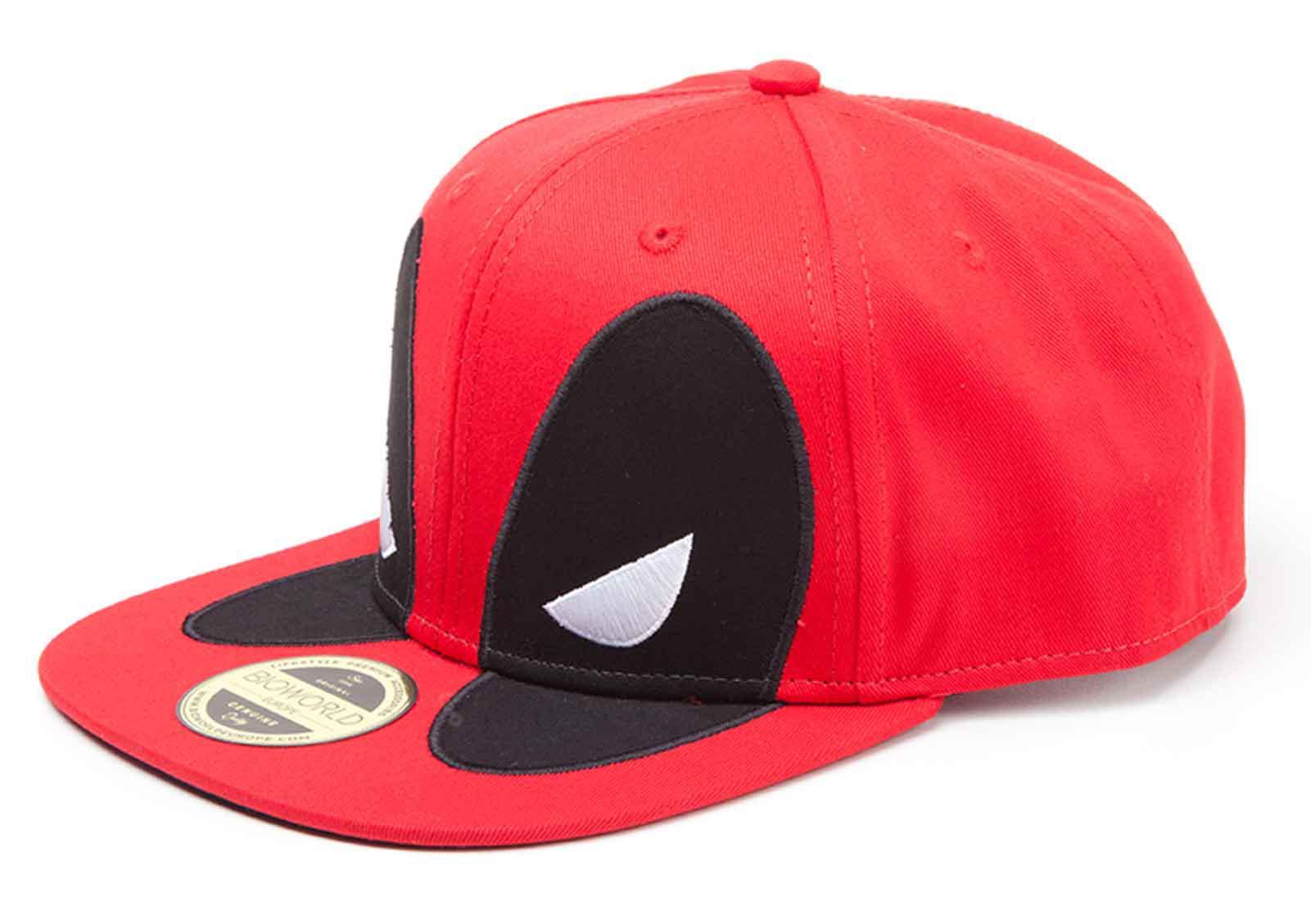 Deadpool Baseball Cap Big Face new Official Marvel Red Snapback One Size