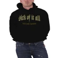 Sick Of It All Hoodie Panther Logo NY Hardcore new Official Mens Black Pullover