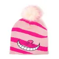 Alice In Wonderland Beanie Bobble Hat Cheshire Cat Smile Official Disney Pink