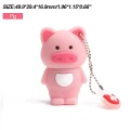 USB 2.0 12 Chinese Zodiac Flash Drive 64G Lovely Cartoon Animals Model(pig)