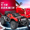 Boys Toy 1:18 2.4G 48KM/H Remote Control Car Rock Monster Crawler RC Car RC Toy Great Gift for Kids(red,Type A(1:18))