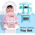 Children Kids Play House Toys Pretend Role Play Simulation House Kitchen Cooking Toy Educational Toys(burgundy,Random Color)