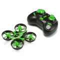 Eachine E010 Mini 2.4G 4CH 6 Axis 3D Headless Mode Memory Function RC Quadcopter RTF RC Tiny Gift Present Kid Toys(green,Left Hand(3 Batteries))