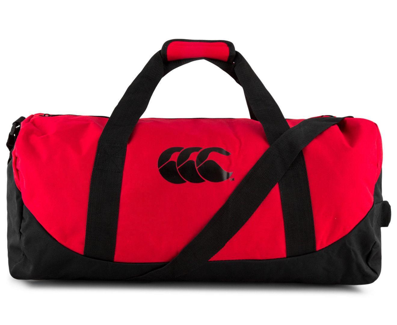 Canterbury 51L Packaway Bag Sports Gym Duffle Duffle Travel - Flag Red