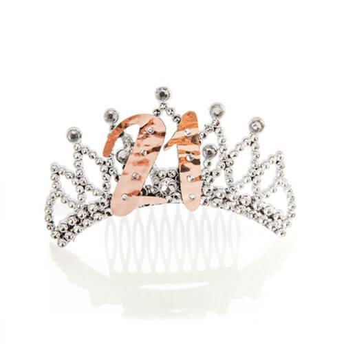 Rose Gold and Silver Tiara - 21st