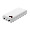20000mAh Dual USB LED Display Fast Charging Power Bank Case For iPhone XS 11 Pro Huawei Mate 30 Xiaomi 9Pro Oneplus 6T 7 Pro WHITE COLOR