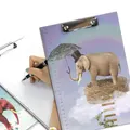 A4 Cartoon Clipboard Stationery Clip Paper Folder Board Drawing Writing Pad (Style 1)
