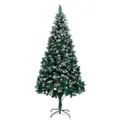 Artificial Christmas Tree with Pine Cones and White Snow 240 cm vidaXL