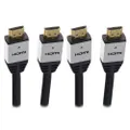 2PK Moki HDMI 1.5m High Speed Ultra Full HD 4K/1080 Cable w/Gold Plated Ethernet
