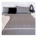 Apartmento Jasper Silver Polyester Cotton Quilt Cover Set King