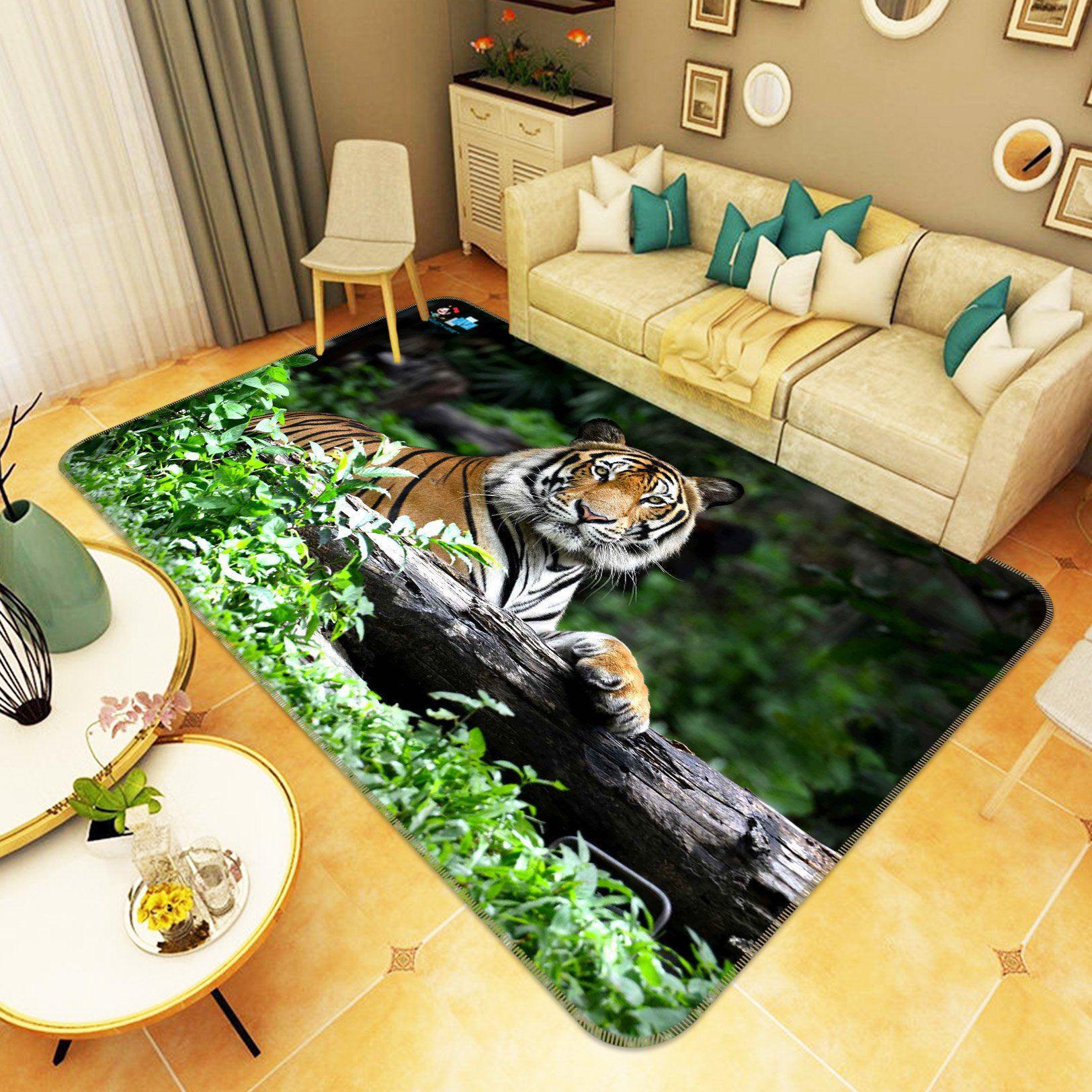 3D Home Carpet Handsome Tiger 265 Non Slip Rug Mat, 40cmx60cm (15.7"x23.6")
